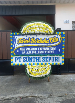 Papan Bunga Duka di Bulu Lor